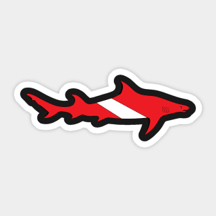 Dogfish Scuba Diver Sticker